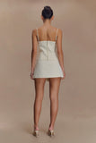 Jaime Spaghetti Strap Suiting Top Ivory