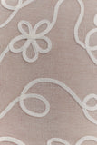 Omari Embroidery Long Sleeve Knit Top Ivory