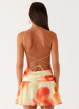 Meah Backless Mini Dress Mimosa Blossom
