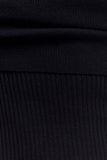 Zandie Cashmere Blend Knit Midi Dress Black