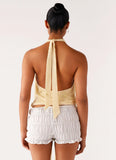 Neptune Halter Top Yellow