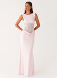 Love Tease Maxi Dress Baby Pink