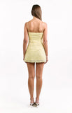 Bailee Yellow Sequin Mini Dress