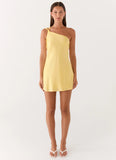 Lights Out Mini Dress Yellow