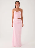 Carella Strapless Maxi Dress Pink