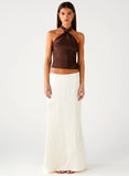 Chandra Maxi Skirt Ivory
