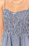 Heidi Navy Gingham Playsuit