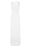 Lottie Slinky Maxi Dress With Split White