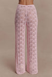 Glinda Crochet Pants Baby Pink