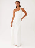 Oaklyn One Shoulder Maxi Dress Ivory