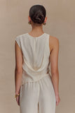 Violeta Asymmetric Top Ivory