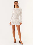 Mia Long Sleeve Dress Ivory