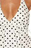 Imee White Polka Dot Top