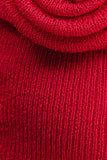 Samira Halter Knit Twist Top Red