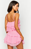 Kamala Pink Ruffle Mini Dress