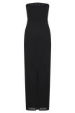 Gemma Strapless Mesh Maxi Dress Black