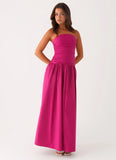 Carmel Maxi Dress Fuchsia