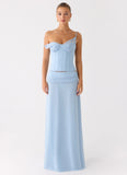 Natalya Corset Top Pale Blue