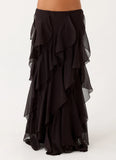 Silvanna Maxi Skirt Chocolate