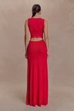 Monay Tulip Maxi Dress Raspberry