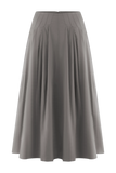 Mae A Line Midi Skirt Pebble Brown