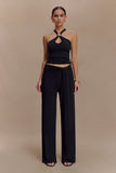 Ramona Modal Tank Top With Hardware Black