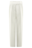 Penelope Pleated High Waisted Pants Ivory