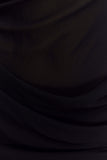 Daria Draped Chiffon Maxi Dress Black
