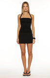 Charlee Black Lace Halter Neck Top