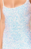 Andrea White Velvet Sequin Maxi Dress