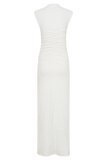 Elliot High Neck Sleeveless Maxi Dress White