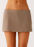 Mirna Micro Skort Taupe Marle