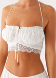 Evi Halterneck Top Ivory