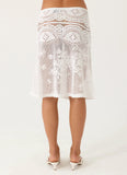 Yanna Midi Skirt White