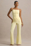 Jada Lemon Tailored Flared Leg Trousers