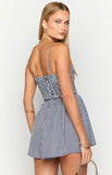 Heidi Navy Gingham Playsuit