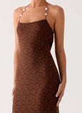 Promise Me Lace Maxi Dress Chocolate