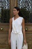 Violeta Asymmetric Top Ivory