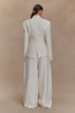 Cyrene Linen Wide Leg Pants Oat Marle