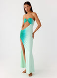 Ellisah Ombre Maxi Dress Green Gradient