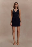 Dayana Cotton Mini Skirt Black