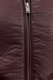 Codi Faux Leather Bomber Jacket Merlot