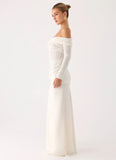 Over To You Sequin Maxi Dress White