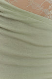 Luxie Lace Knit Mini Dress Pastel Green