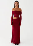 Emery Maxi Dress Cherry Red