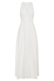 Sienna Button Down Maxi Dress White