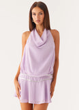 Time Will Tell Sequin Mini Dress Lavender