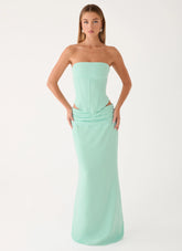 Tillie Maxi Skirt Aqua