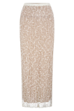 Cordelia Knit Maxi Skirt Ivory