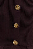 Suzie Ribbed Long Sleeve Longline Top Chocolate